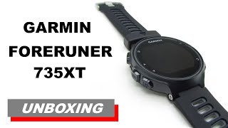 Garmin Forerunner 735XT Unboxing HD 0100161406 [upl. by Shoemaker]