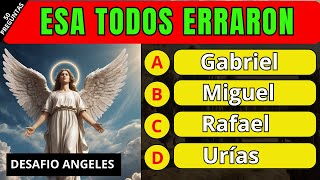 50 PREGUNTAS DE LA BIBLIA SOBRE ANGELES Y LOS VARONES DE DIOS  Reto Biblico Divertido [upl. by Wanfried]