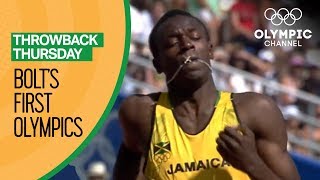 Usain Bolts First Olympic Race  Throwback Thursday [upl. by Milks]