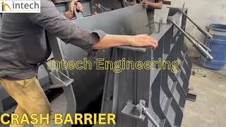 Crash Barrierroad divider construction For MS Mould Shuttering opening Process Intech Engineering [upl. by Hallam464]