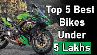 Top 5 Best Bikes Under 5 Lakhs in India 2024 [upl. by Esilanna423]