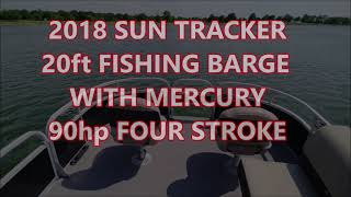 2018 SUN TRACKER 20FT FISHING BARGE LAKE CHECK amp LAND INSPECTION [upl. by Delaney]