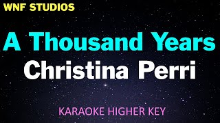 Christina Perri  A Thousand Years Karaoke Higher Key C [upl. by Alliuqal]