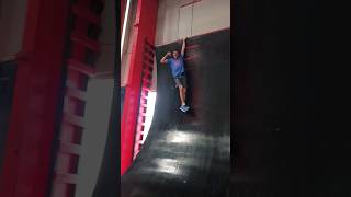 Crazy Warped Wall Challenge anw ninjawarrior power legpower fypシ゚viral fypシ゚ warped wall [upl. by Yecies]