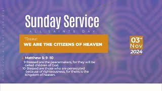 LIVE ▶ SUNDAY SERVICE  NOVEMBER 03 2024 [upl. by Hasheem]