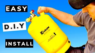 Refillable gas bottles  Easy motorhome installation [upl. by Publus141]