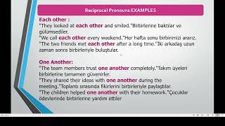 Reciprocal pronouns [upl. by Adnamal]