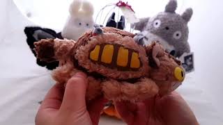 My Neighbour Totoro Plush S Fluffy Cat Bus 19cm from Japan Review [upl. by Araeit]