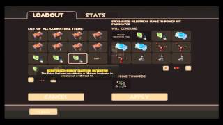 Team Fortress 2  Specialized Killstreak Flame Thrower Kit Fabricator  Crafting [upl. by Akenom]