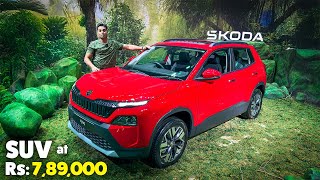 Most Aggressive Bold Design SUV Škoda KYLAQ HighQuality Family Car for India at Best Prices [upl. by Ileyan]