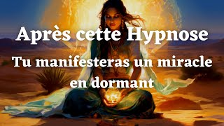 HYPNOSE POUR DORMIR  LOI DATTRACTION VISUALISATION CREATRICE ABONDANCE QUESTION MIRACLE [upl. by Atteyram]