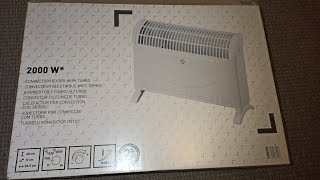 BampQ CONVECTOR HEATER WITH TURBO 2000W [upl. by Lekkim]