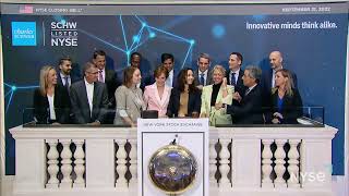 Charles Schwab NYSE SCHW Rings The Closing Bell® [upl. by Fafa504]