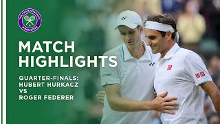 Hubert Hurkacz vs Roger Federer  QuarterFinal Highlights  Wimbledon 2021 [upl. by Cogswell]