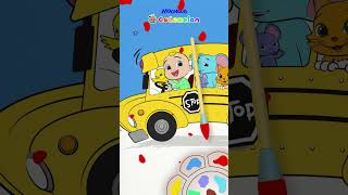 Paint the Wheels on the Bus 🚌 wheelsonthebus cocomelon shorts cartoons Best Videos for Babies [upl. by Havot397]