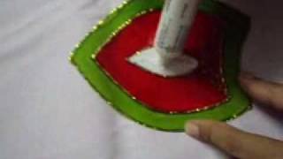 creative crafts part 4  Rangoli design with glass paints [upl. by Peti563]