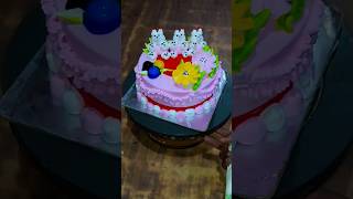 Teddy bear cake decorating 😂😂😜😋shortvideo cakeart [upl. by Vatsug]