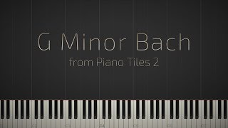 G Minor Bach  Piano Tiles 2 \\ Synthesia Piano Tutorial \\ Jacobs Piano [upl. by Nyledaj]