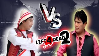 INCREIBLE😱 EL CHOLO JUANITO VS RICHARD DOUGLAS EN LEFT 4 DEAD 2 ENFRENTAMIENTO [upl. by Vinna]