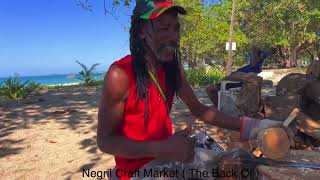 Walking 7 Mile Beach Negril With Rocky Negril Jamaica 7milebeach [upl. by Karine]