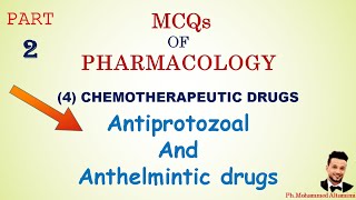 Antiprotozoal and anthelmintic drugs  MCQs  Part2  pharmacology mcqs [upl. by Aydni552]