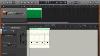 Entering Notation in Garageband [upl. by Budworth]