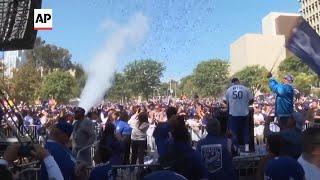 Los Angeles Dodgers celebrate World Series victory with parade [upl. by Euridice]