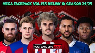 MEGA FACEPACK VOL155 RELINK ID SEASON 2425  FOOTBALL LIFE 2024 [upl. by Weil]