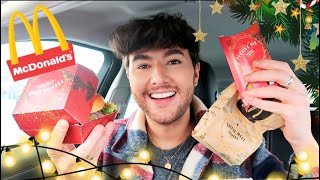 Tasting the FULL MCDONALDS CHRISTMAS MENU UK 2021 [upl. by Soren]