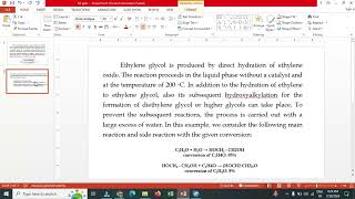 Calculating Ethylene Glycol Production and Reactor Heat Duty Using Aspen Plus [upl. by Asilef]