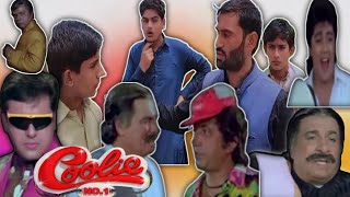 coolie No11995full hindi govind Karishma Kapoor quotkader khan spoof movie kalo badmaash [upl. by Burget439]