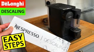 How to descale DeLonghi Nespresso Lattissima One My Machine Easy Steps [upl. by Leirvag]