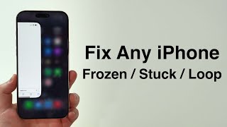 NEW Fix Any iPhone FrozenStuckLoop Screen  How to Force Restart [upl. by Enailuj]