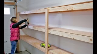 How to Build Garage Shelving  Easy Cheap and Fast [upl. by Nihcas765]