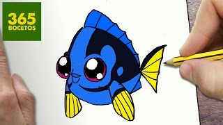 COMO DIBUJAR DORY KAWAII PASO A PASO  Dibujos kawaii faciles  How to draw a DORY [upl. by Osnofledi126]