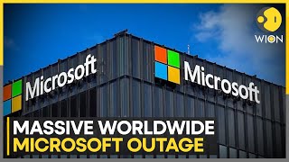 Massive worldwide IT outage Microsoft investigating azure outage  World News  WION [upl. by Farwell]