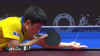 Fan Zhendong vs Tomokazu Harimoto 2019 ITTF [upl. by Nebuer944]