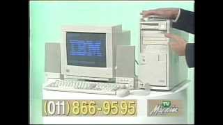 Computador IBM Aptiva Pentium 166Mhz HD 31Gb 16MB RAM Comercial com Emilio Surita TV Mappin 1996 [upl. by Niahs]