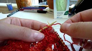 Beaded Knitting using a 3in1 Flosser [upl. by Estren48]