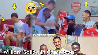 😳William Saliba In Cameroon 🇨🇲 Before Euros  Signs AutographsGives Out Arsenal Kits amp Takes Photos [upl. by Reema721]