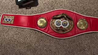 ANALYZING A FAKE VS REAL IBF WORLD CHAMPIONSHIP BOXING BELT [upl. by Gaultiero]