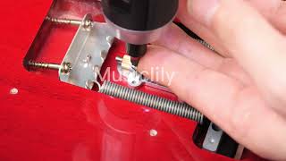 How to Install Musiclily Pro Brass Tremsetter on Stratocaster [upl. by Nauqahs]