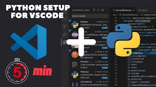 How to setup Python for VSCode in 2023 in 5mins  Install Python and Setup VSCode for Windows 10 [upl. by Greggory]