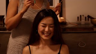 ASMR Real Person Scalp Check with Sticks Compilation 2 Soft Spoken [upl. by Hedy]