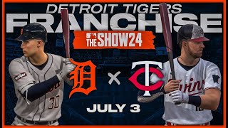 CLUTCH CARP  Detroit Tigers  Minnesota Twins  MLB The Show 24 [upl. by Akcirahs532]