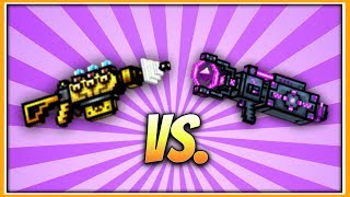 Pixel Gun 3D  Solar Power Cannon vs Dark Matter Generator [upl. by Roosnam]