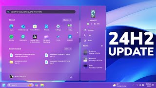 New Windows 11 24H2 Update  New Start Menu Taskbar Changes and Fixes in Build 261002152 RP [upl. by Prebo]