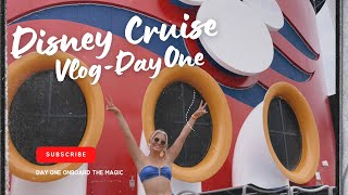 DISNEY CRUISE VLOG DAY ONE ON THE MAGIC [upl. by Crescint]