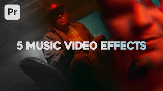 5 EASY Video Effects In Premiere Pro For Music Videos [upl. by Ellerrehc]