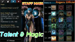 Talent amp Magic  Staff Main Mage  Atlantica Online [upl. by Ahtiuqal]